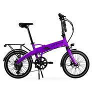 Littium – Bicicleta Elétrica Dobrável Ibiza Rainbow – Deep Purple Tamanho único
