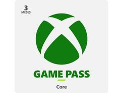 Cartão MICROSOFT Xbox game Pass Core 3M (Formato Digital)