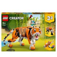 LEGO Creator 3-em-1 Tigre Majestoso Kit de Construção com um Tigre um Panda Vermelho e uma Carpa Koi 9+ Anos