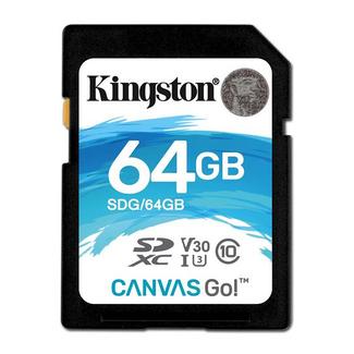Kingston Canvas Go 90R/45W U3 UHS-1 SDXC V30 64GB CL10
