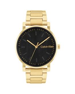 Calvin Klein – Relógio Preto E Dourado Em Aço