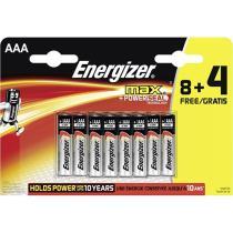 Energizer Pilhas AAA MAX BL 8+4
