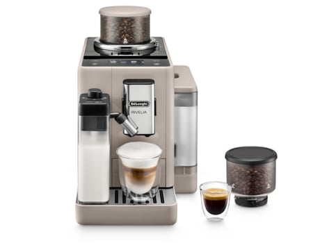 Máquina de Café Automática DELONGHI Rivelia EXAM440.35.B (19 bar - 13  Níveis de moagem)