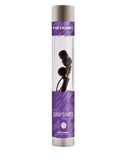 Auriculares com Fio METRONIC Tube (In Ear – Microfone – Preto)