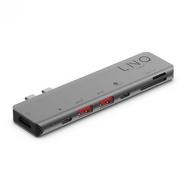 Hub LINQ LQ48012 (USB-C – 7 Portas – Macbook – Cinzento)
