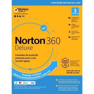 Norton 360 Deluxe 25GB 1 User 3 Device