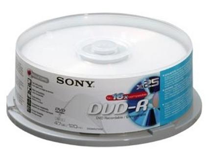 DVD-R SONY (4.7 GB – 16x – 25 un.)