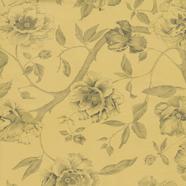Papel de parede com desenho floral Adagio DRT Dourado