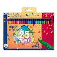 Pack 25 Marcadores Ponta de Fibra Triplus 25 Aniversário – Multicolor
