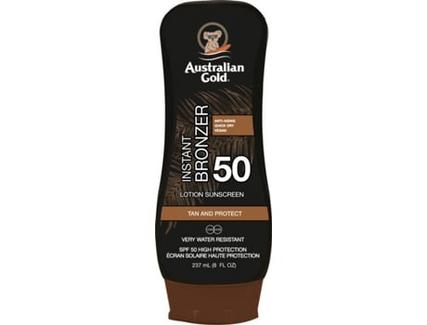 Protetor Solar AUSTRALIAN GOLD Instant Bronzer Loção SPF 50 (237 ml)