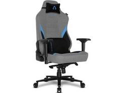 Cadeira Gaming ALPHA GAMER Phenix Fabric (Até 150 kg – Elevador a gás Classe 4 – Preto e Azul)