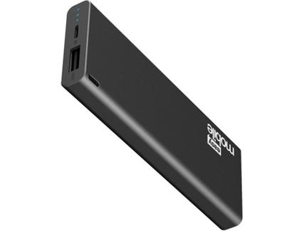 Powerbank EASY MOBILE Slim (6000 mAh – 1 USB – 1 MicroUSB – Preto)