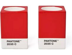 Suporte Velas BEBLAU Copenhagen Design Pantone 2035 C (8 x 5.5 x 5.5 cm – Red)