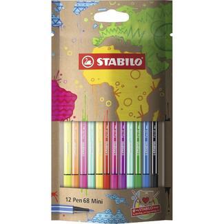 Estojo de 12 Canetas de Feltro Premium Pen 68 Mini – Multicolor