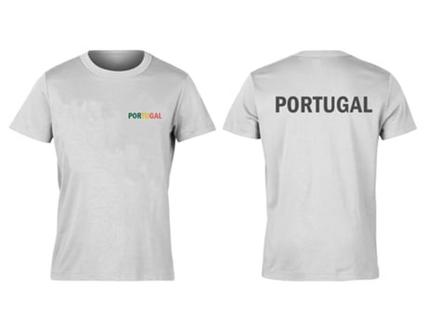 T-shirt TOPBRANDS Portugal Fanático Branca (M)