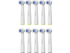 Recargas de Escova de Dentes Elétrica KUBO KBTH6495 (10 unidades – Compatível com Oral-B)