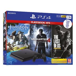 Consola Playstation 4 1TB + Horizon Zero Dawn + The Last of Us + Uncharted 4