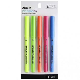 Conj. Marcadores Cricut Infusible Ink™ Markers 1.0 Neons – 5 Unidades