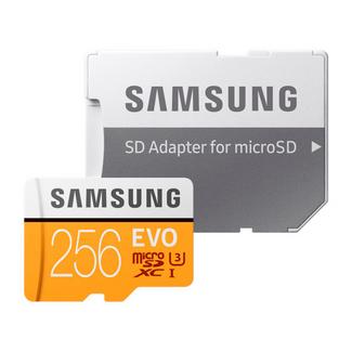 Samsung EVO UHS-I U3 microSDXC 256GB + Adaptador SD