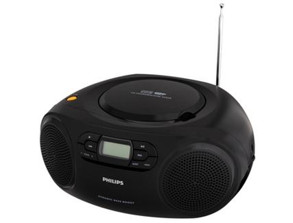 Rádio PHILIPS AZ320/12 (Preto – Digital – FM – Pilhas)