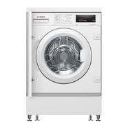 Máquina de Lavar Roupa Encastrável Bosch Serie 6 WIW28302ES Carga Frontal de 8 kg e 1400 rpm – Branco Pastel