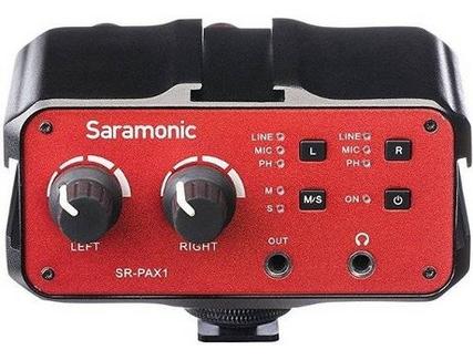 Adaptador de Microfone SARAMONIC SR-PAX1 Câmaras SLR e Video