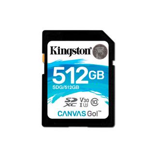 Kingston Canvas Go 90R/45W U3 UHS-1 SDXC V30 C10 512GB