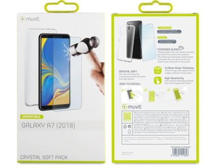 Capa MUVIT Crystal Samsung Galaxy A7 2018 Transparente