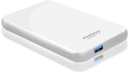 Caixa Externa AXAGON EE25-S6S para SSD/HDD 2.5″ USB3.0, SATA 6G, Branca