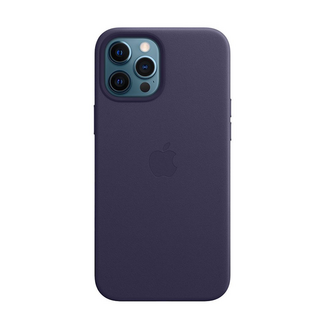 Capa Apple em pele com MagSafe para iPhone 12 Pro Max – Violeta profundo Roxo