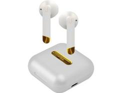 Auriculares Bluetooth True Wireless SBS Jazz Twin Hoox Bluet (In Ear – Microfone – Branco)
