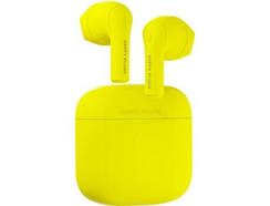 Auriculares Bluetooth True Wireless HAPPY PLUGS Joy (In Ear – Microfone – Amarelo)