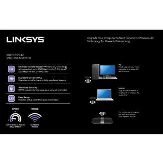 Linksys AE6000 Mini Dual Band Wireless-AC USB Adap.  AE6000-EU