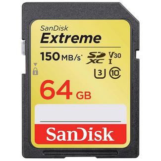 Cartão de Memória SDXC SanDisk Extreme 64 GB 150 MB/s Class10