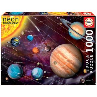 Puzzle Sistema Solar Neon 1000 peças Educa