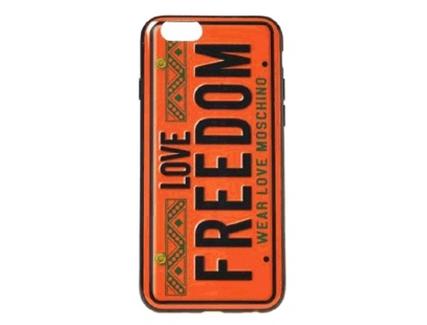 Capa MOSCHINO Love Freedom iPhone 6, 6s Laranja