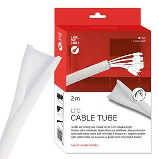 Organizador de cabos Label-the-cable LTC 5120 – 2 metros, branco