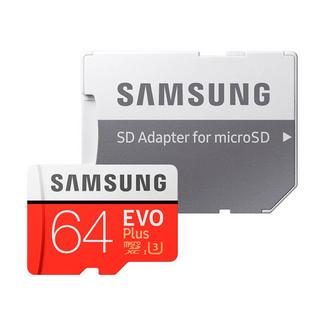 Samsung EVO Plus microSDXC UHS-I Classe 10 64GB + Adaptador SD