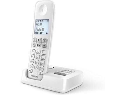 Telefone Fixo Philips D2551W/34 Blanco