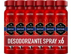 Desodorizante Spray OLD SPICE Captain (6 x 150 ml)