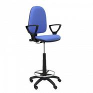 Cadeira de Escritório Alta PIQUERAS Y CRESPO Ayna Azul Claro (Braços Fixos – Tecido)