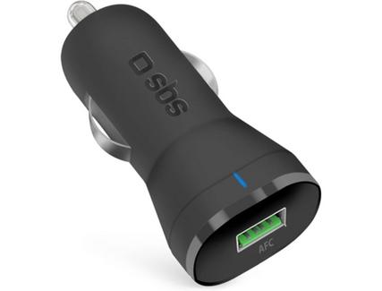 Carregador Isqueiro SBS Fast Charge 1 USB Preto