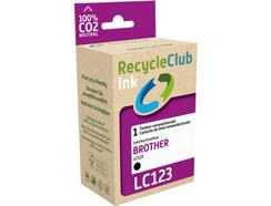 Tinteiro RECYCLECLUB LC123 Preto