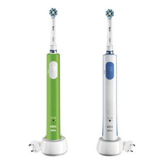 Escova de Dentes Elétrica Oral-B PRO 600 CrossAction Duplo Multicolor