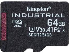 Cartão de Memória Micro SDXC KINGSTON Industrial (64 GB – 100 MB/s – Class10)