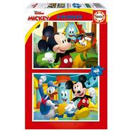 Puzzle Mickey Mouse Fun House 2X48 Peças