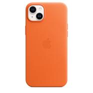 Capa em Pele com MagSafe para iPhone 14 Plus – Orange
