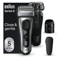 Máquina de Barbear Elétrica Braun Series 8 8567cc com Centro de Limpeza SmartCare – Prateado
