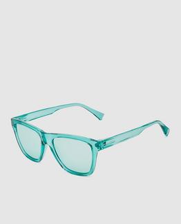 Óculos de sol unissexo Hawkers squared com armação transparente azul Azul
