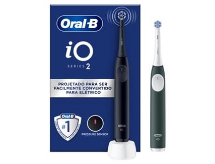 Escova Dentes Elétrica ORAL-B IO2 Duo Preto/Verde (2 Unidades)